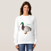 Abbildung des Mallard-Enten-Cartoon Sweatshirt (Vorne ganz)