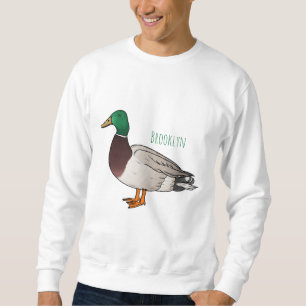Abbildung des Mallard-Enten-Cartoon Sweatshirt