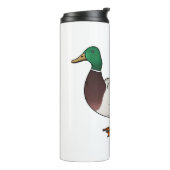 Abbildung des Mallard-Enten-Cartoon Thermosbecher (Nach links gedreht)