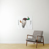 Abbildung des Mallard-Enten-Cartoon Wandteppich (Beispiel (Horizontal))