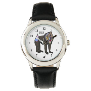Abbildung des Mandrill Cartoon Armbanduhr