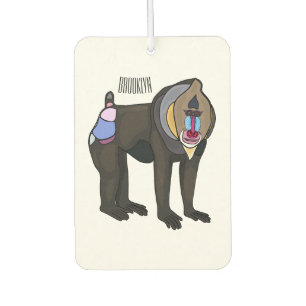 Abbildung des Mandrill Cartoon Autolufterfrischer