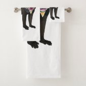 Abbildung des Mandrill Cartoon Badhandtuch Set (Insitu)