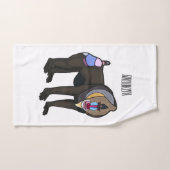 Abbildung des Mandrill Cartoon Badhandtuch Set (Handtuch)