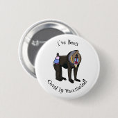 Abbildung des Mandrill Cartoon Button (Vorne & Hinten)