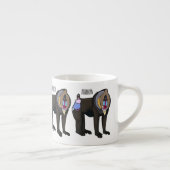 Abbildung des Mandrill Cartoon Espressotasse (Rechts)