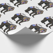 Abbildung des Mandrill Cartoon Geschenkpapier (Ecke)