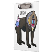Abbildung des Mandrill Cartoon Klemmbrett (Links)