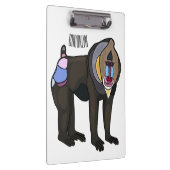 Abbildung des Mandrill Cartoon Klemmbrett (Rechts)