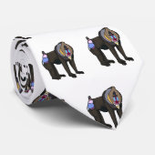 Abbildung des Mandrill Cartoon Krawatte (Gerollt)