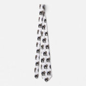 Abbildung des Mandrill Cartoon Krawatte (Rückseite)