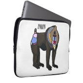 Abbildung des Mandrill Cartoon Laptopschutzhülle (Vorne Rechts)