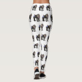 Abbildung des Mandrill Cartoon Leggings (Rückseite)