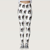 Abbildung des Mandrill Cartoon Leggings (Vorderseite)