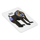 Abbildung des Mandrill Cartoon Magnet (Rechte Seite)