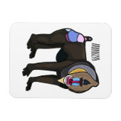 Abbildung des Mandrill Cartoon Magnet (Horizontal)