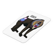 Abbildung des Mandrill Cartoon Magnet (Linke Seite)