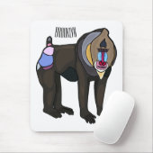 Abbildung des Mandrill Cartoon Mousepad (Mit Mouse)