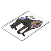 Abbildung des Mandrill Cartoon Notizblock (Linke Seite)
