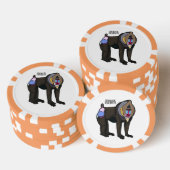 Abbildung des Mandrill Cartoon Pokerchips (Stapel)