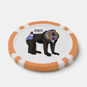 Abbildung des Mandrill Cartoon Pokerchips (Einzeln)