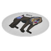 Abbildung des Mandrill Cartoon Schneidebrett (Ecke)