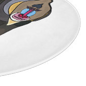 Abbildung des Mandrill Cartoon Schneidebrett (Ecke)