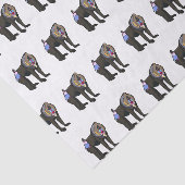 Abbildung des Mandrill Cartoon Seidenpapier (Ausschnitt)