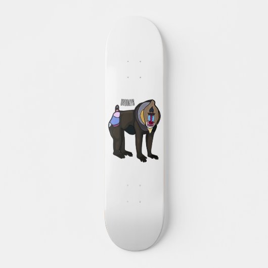 Abbildung des Mandrill Cartoon Skateboard (Vorne)