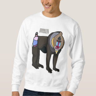 Abbildung des Mandrill Cartoon Sweatshirt