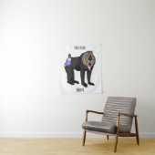 Abbildung des Mandrill Cartoon Wandteppich (Beispiel)