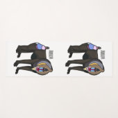 Abbildung des Mandrill Cartoon Yogamatte (Vorderseite (Horizontal))