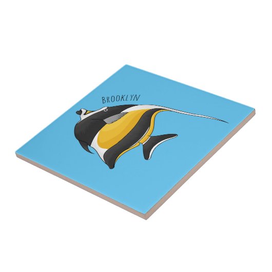 Abbildung des maurischen Idol-Cartoon Fliese (Seite)