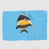 Abbildung des maurischen Idol-Cartoon Golfhandtuch (Horizontal)