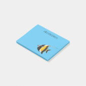 Abbildung des maurischen Idol-Cartoon Post-it Klebezettel (angewinkelt)