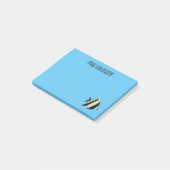 Abbildung des maurischen Idol-Cartoon Post-it Klebezettel (angewinkelt)