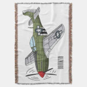 Abbildung des militärischen Flugzeug Cartoon Decke (Vorderseite Vertikal)