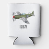 Abbildung des militärischen Flugzeug Cartoon Dosenkühler (Vorderseite)