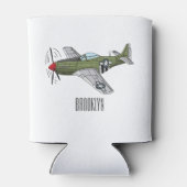 Abbildung des militärischen Flugzeug Cartoon Dosenkühler (Rückseite)