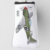Abbildung des militärischen Flugzeug Cartoon Golf Headcover (Rotieren 90)