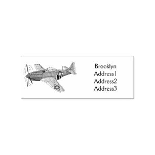 Abbildung des militärischen Flugzeug Cartoon Gummistempel