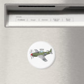 Abbildung des militärischen Flugzeug Cartoon Magnet (In Situ (Geschirrspüler))