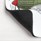 Abbildung des militärischen Flugzeug Cartoon Mousepad (Ecke)