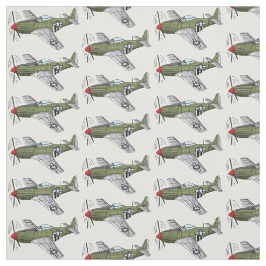 Abbildung des militärischen Flugzeug Cartoon Stoff (Muster)