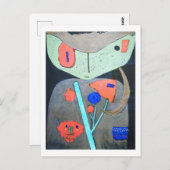 Abbildung des Orientalischen Theaters, Paul Klee Postkarte (Vorne/Hinten)