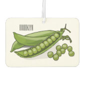 Abbildung des Pea-Cartoon Autolufterfrischer (Rückseite)