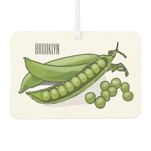 Abbildung des Pea-Cartoon Autolufterfrischer (Vorderseite)