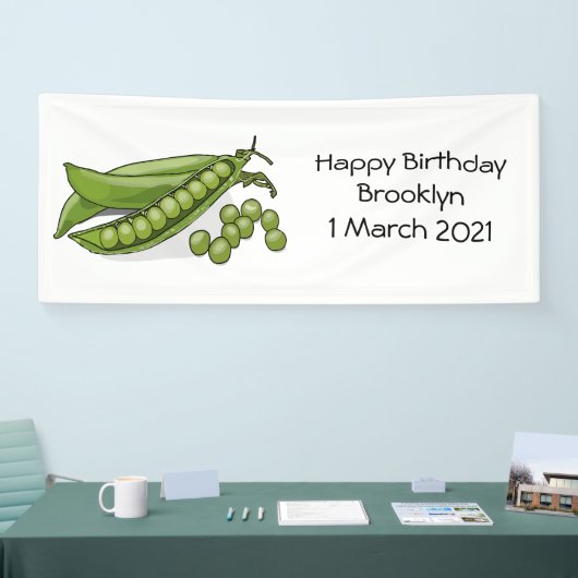 Abbildung des Pea-Cartoon Banner (Messe)