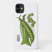 Abbildung des Pea-Cartoon Case-Mate iPhone Hülle (Rückseite)