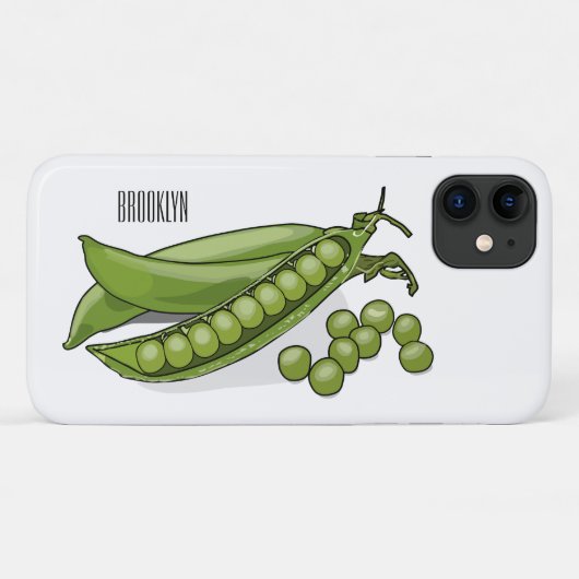 Abbildung des Pea-Cartoon Case-Mate iPhone Hülle (Rückseite (Horizontal))